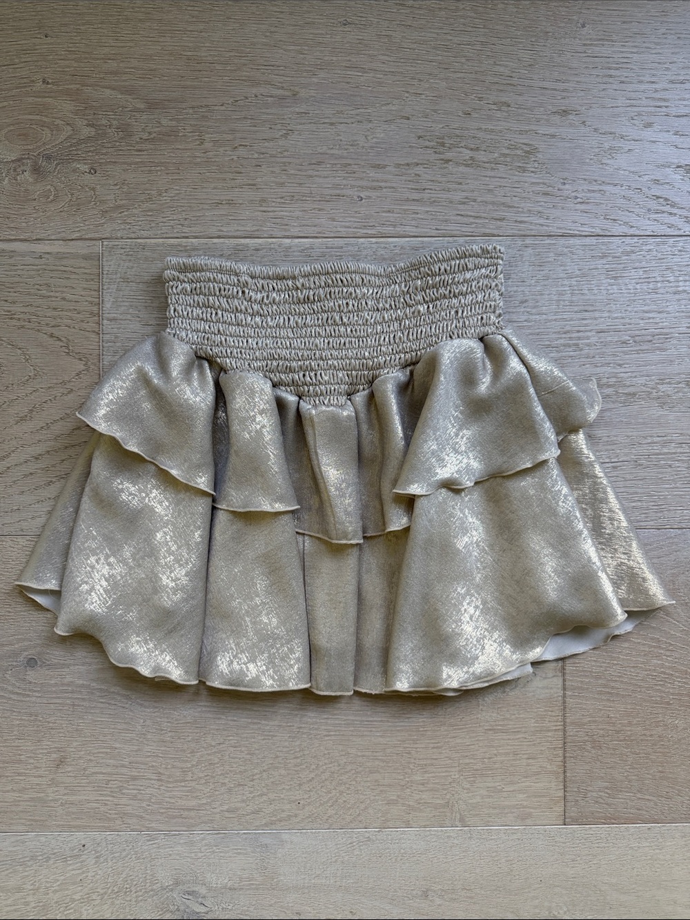Flowers by Zoe Gold Metallic Skirt
